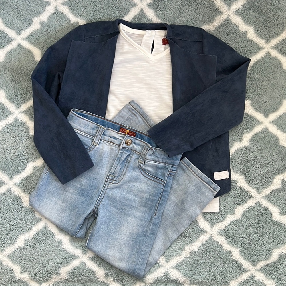 7 For All Mankind Toddler Girls Outfit